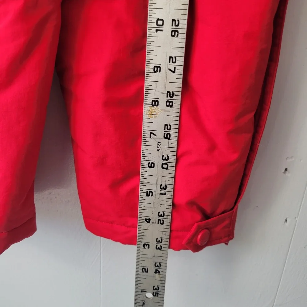 LL Bean Toddler Red Thinsulate Snow Bib Overalls Sz 4T Zip Front & Legs Boy Girl